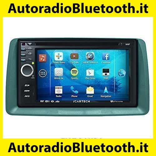 Autoradio per FIAT Panda 2a [ANDROID] - 2Din 7Pollici, Bluetooth,  Navigatore, Radio RDS, Touch, USB, Wifi